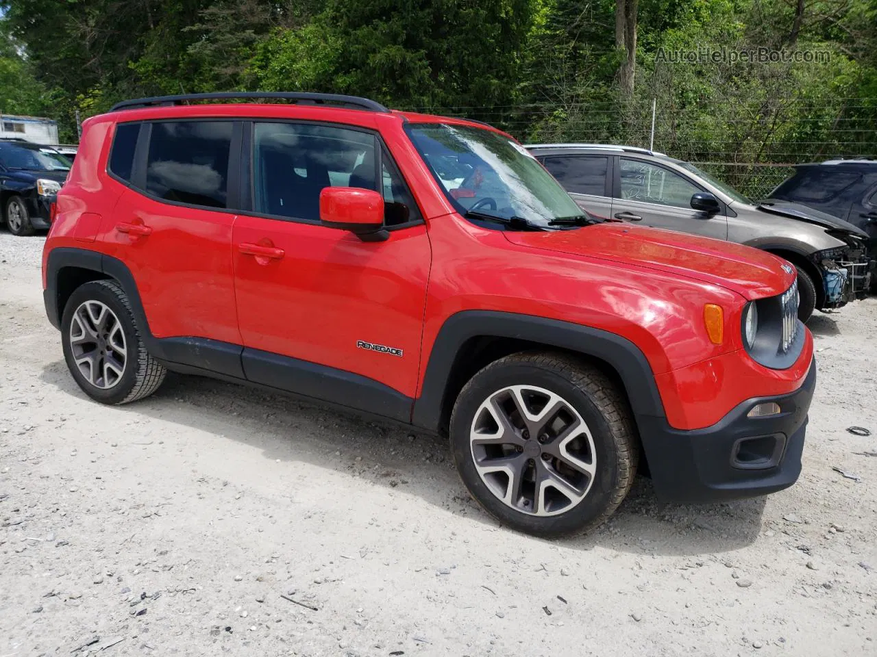 2015 Jeep Renegade Latitude Red vin: ZACCJABT0FPB62248