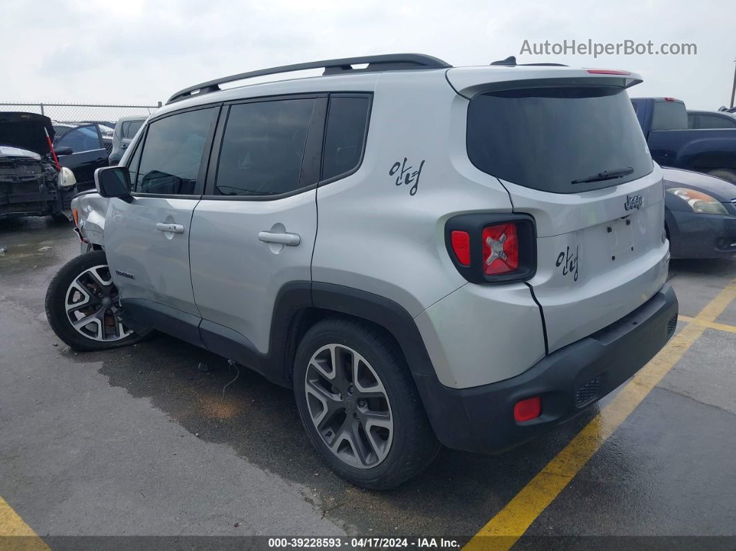 2015 Jeep Renegade Latitude Silver vin: ZACCJABT0FPB69374