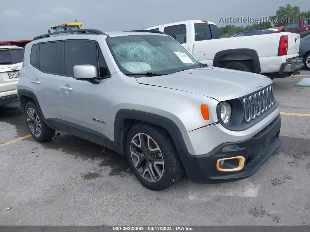 2015 Jeep Renegade Latitude Silver vin: ZACCJABT0FPB69374