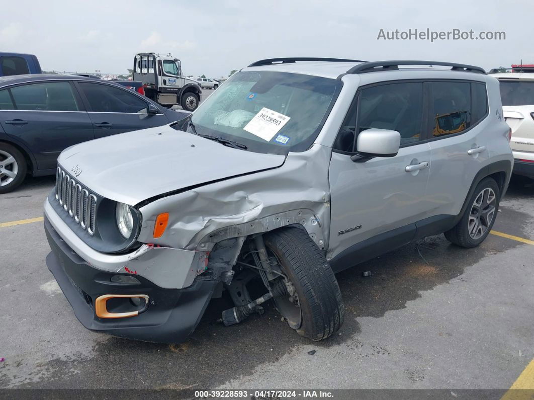 2015 Jeep Renegade Latitude Silver vin: ZACCJABT0FPB69374