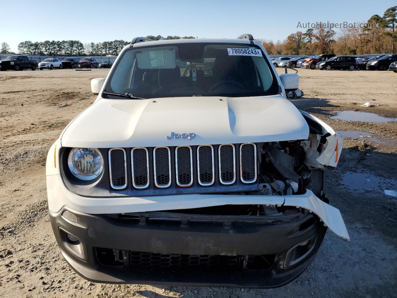 2015 Jeep Renegade Latitude White vin: ZACCJABT0FPB72151