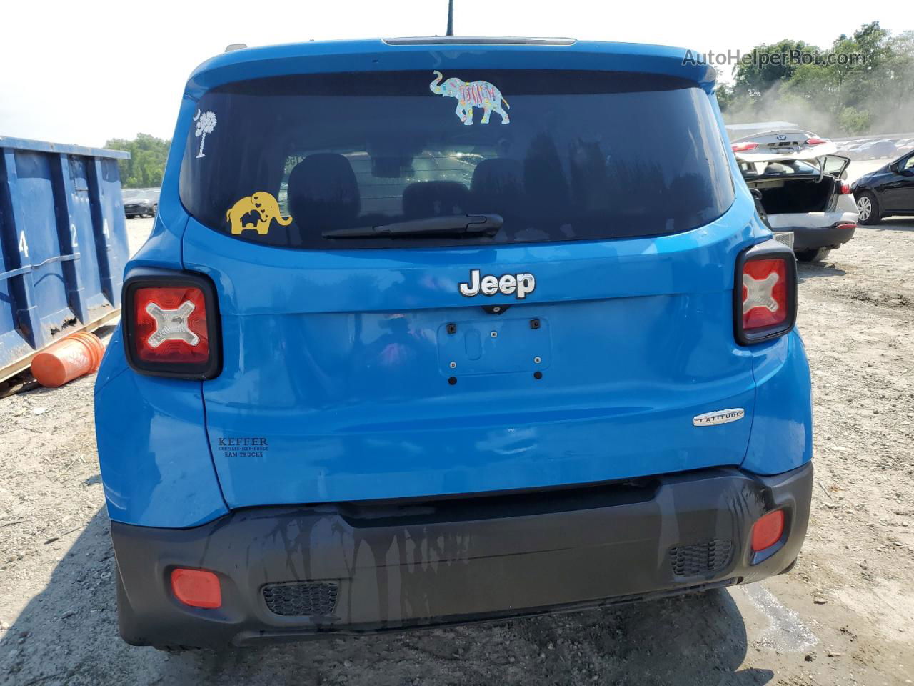 2015 Jeep Renegade Latitude Blue vin: ZACCJABT1FPB27821