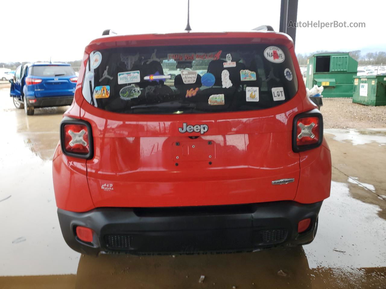 2015 Jeep Renegade Latitude Red vin: ZACCJABT1FPB27902