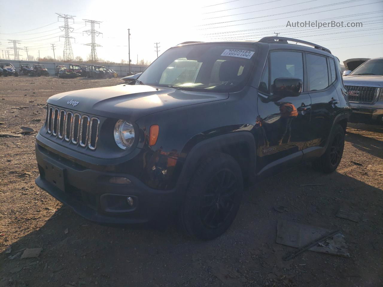 2015 Jeep Renegade Latitude Black vin: ZACCJABT1FPB44120