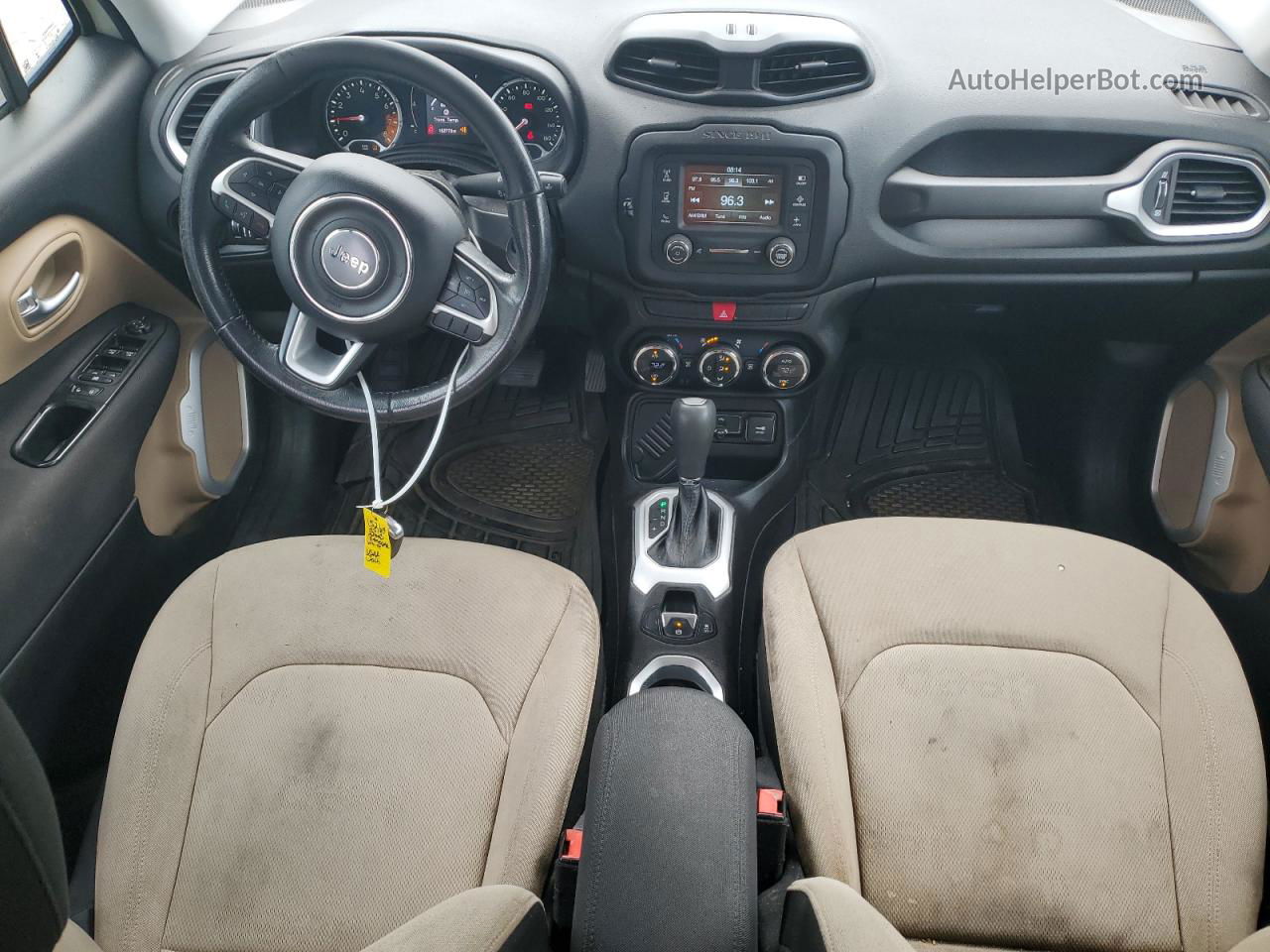 2015 Jeep Renegade Latitude White vin: ZACCJABT1FPB51164