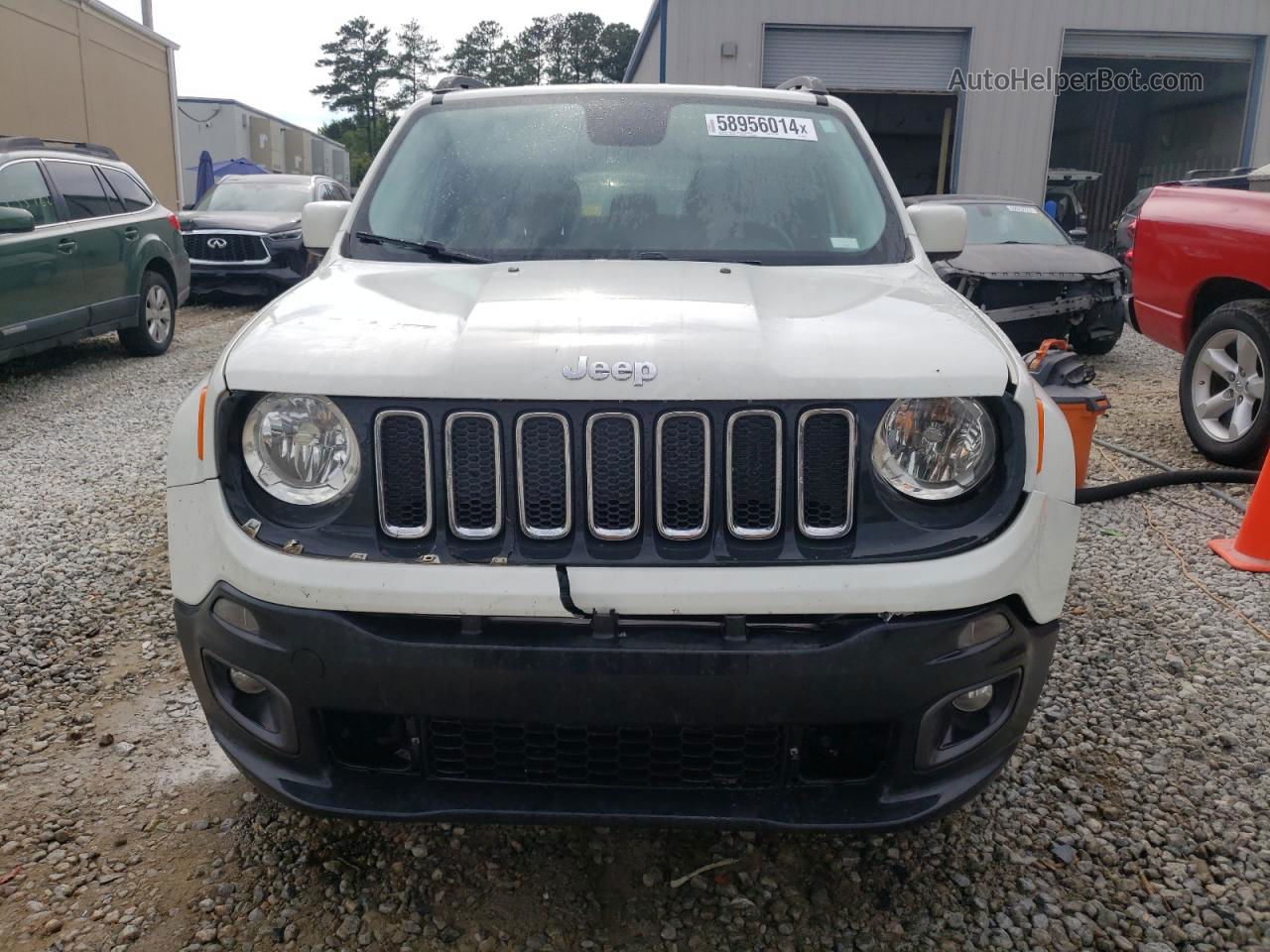 2015 Jeep Renegade Latitude White vin: ZACCJABT1FPC07054