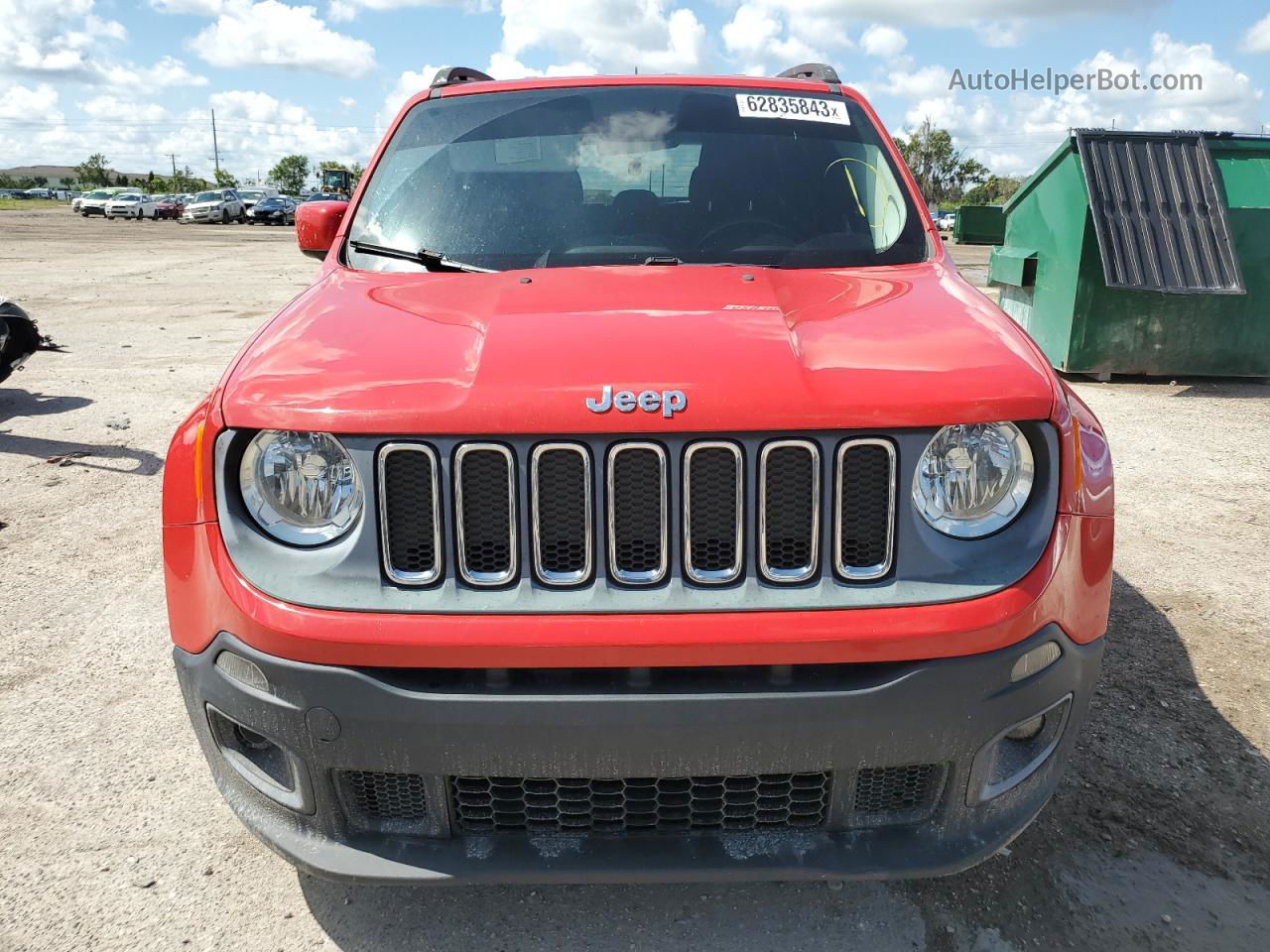 2015 Jeep Renegade Latitude Red vin: ZACCJABT2FPB34910