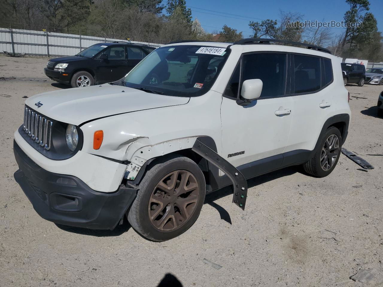 2015 Jeep Renegade Latitude White vin: ZACCJABT2FPC26891