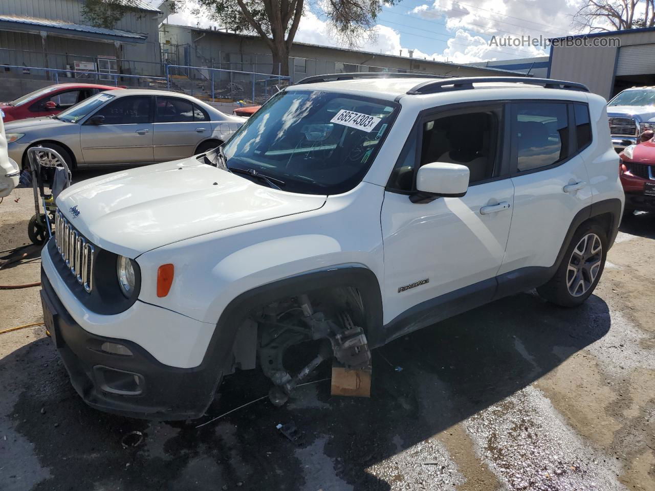 2015 Jeep Renegade Latitude White vin: ZACCJABT2FPC36658