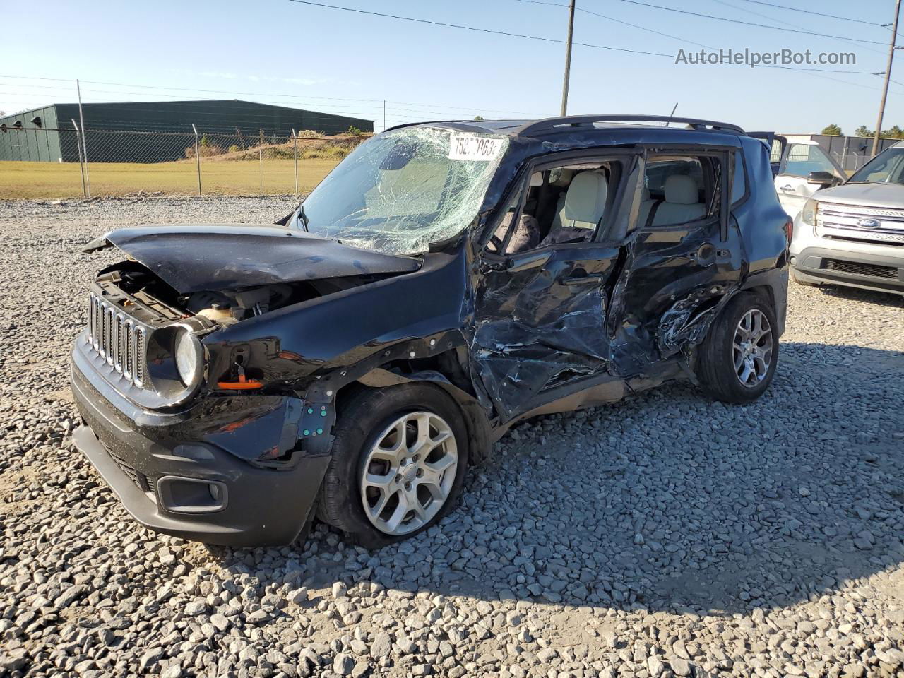 2015 Jeep Renegade Latitude Black vin: ZACCJABT3FPB44930