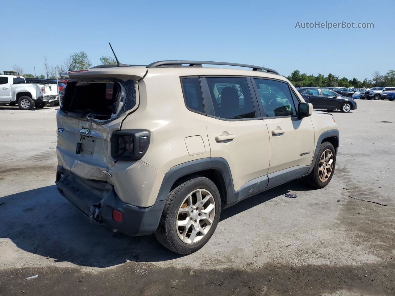 2015 Jeep Renegade Latitude Tan vin: ZACCJABT3FPB91987