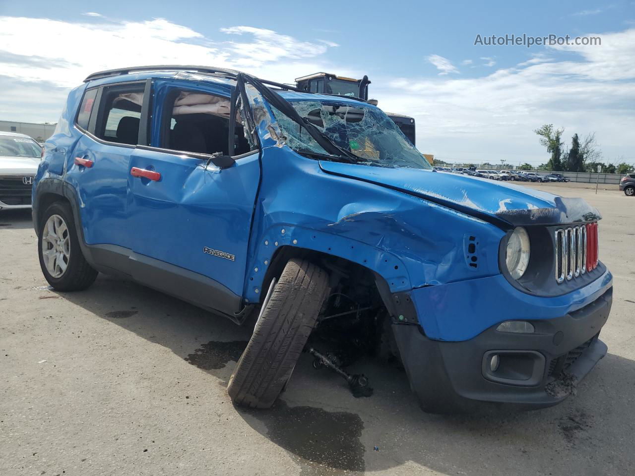 2015 Jeep Renegade Latitude Blue vin: ZACCJABT3FPB92427