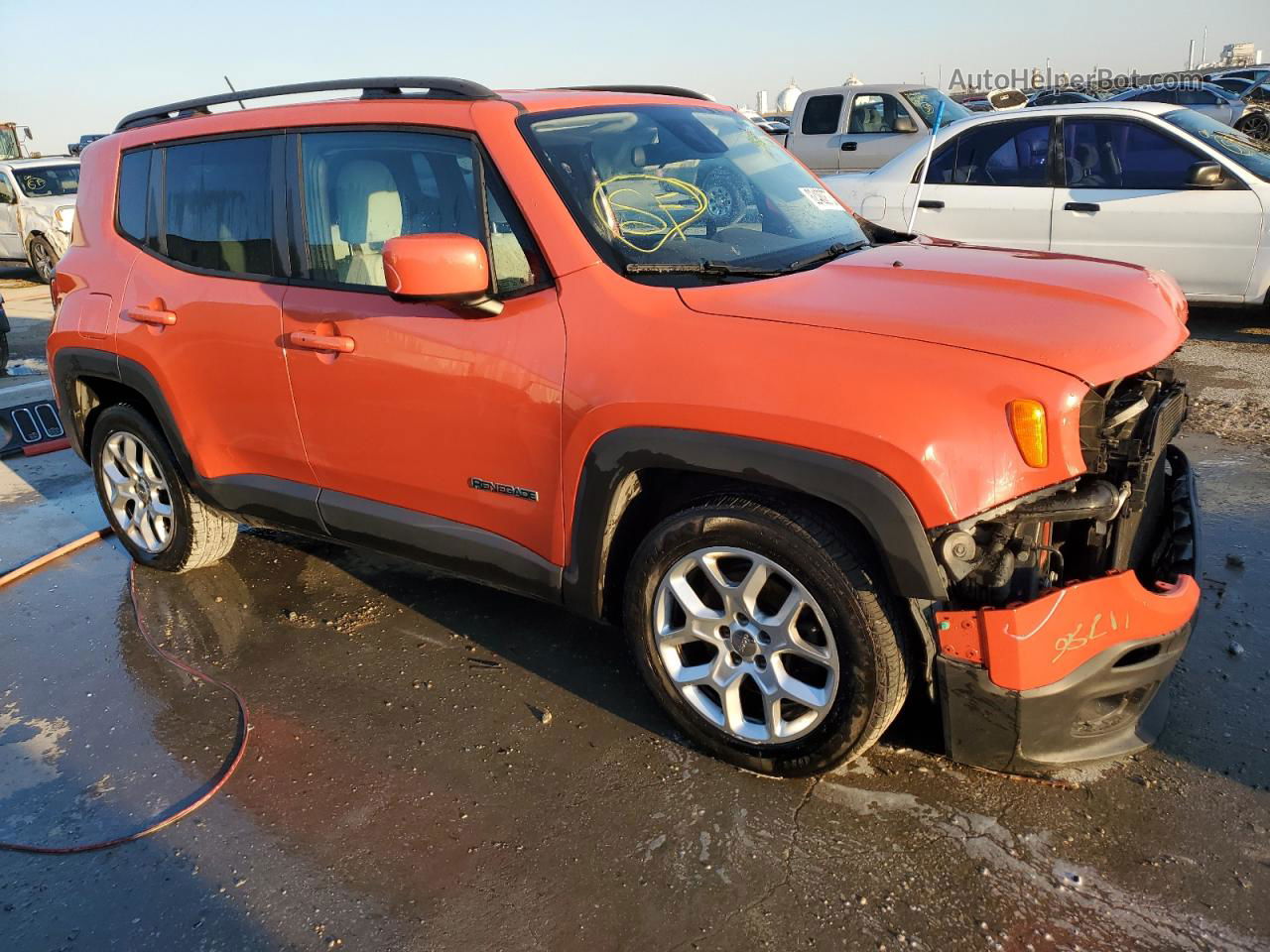 2015 Jeep Renegade Latitude Orange vin: ZACCJABT3FPB99118