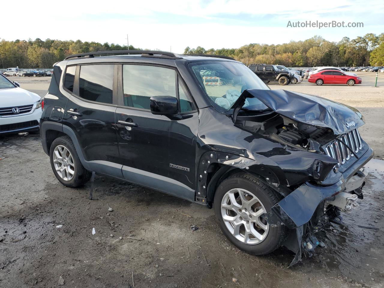 2015 Jeep Renegade Latitude Black vin: ZACCJABT4FPB35671