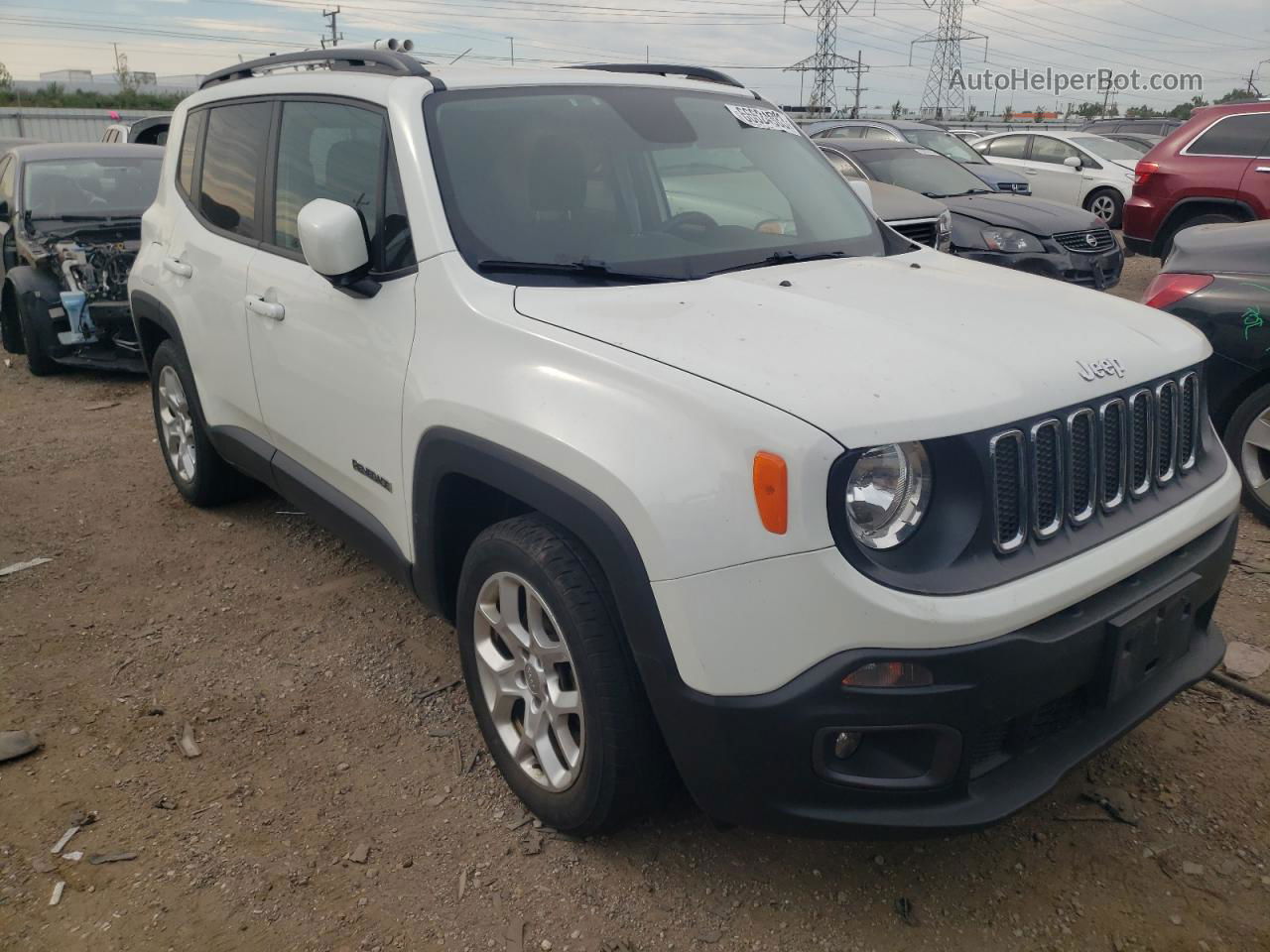 2015 Jeep Renegade Latitude White vin: ZACCJABT4FPB86278