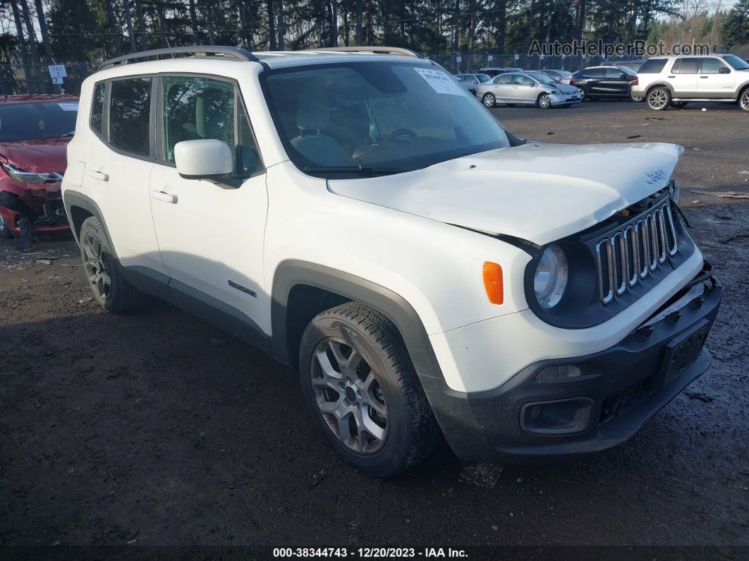 2015 Jeep Renegade Latitude White vin: ZACCJABT4FPC06061