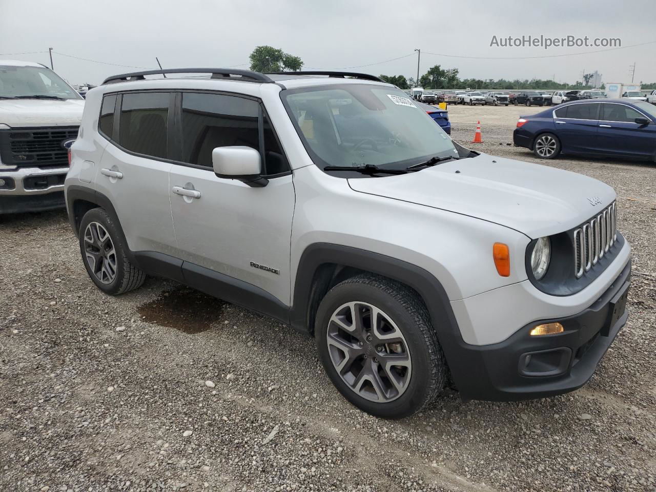 2015 Jeep Renegade Latitude Silver vin: ZACCJABT4FPC16721