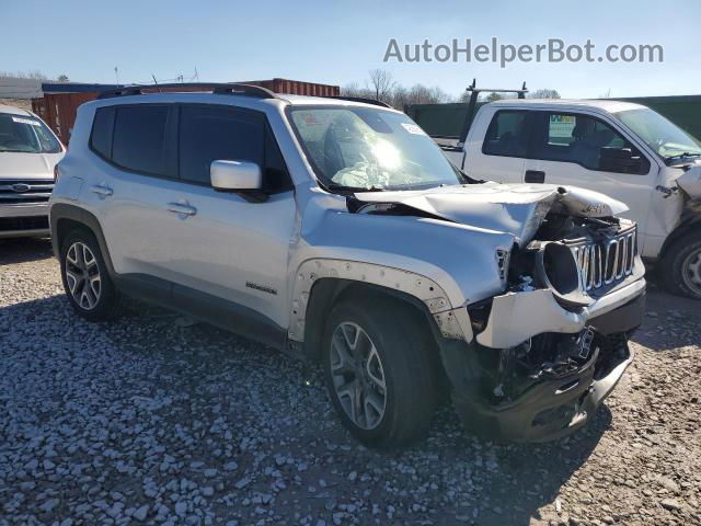 2015 Jeep Renegade Latitude Silver vin: ZACCJABT5FPB23755