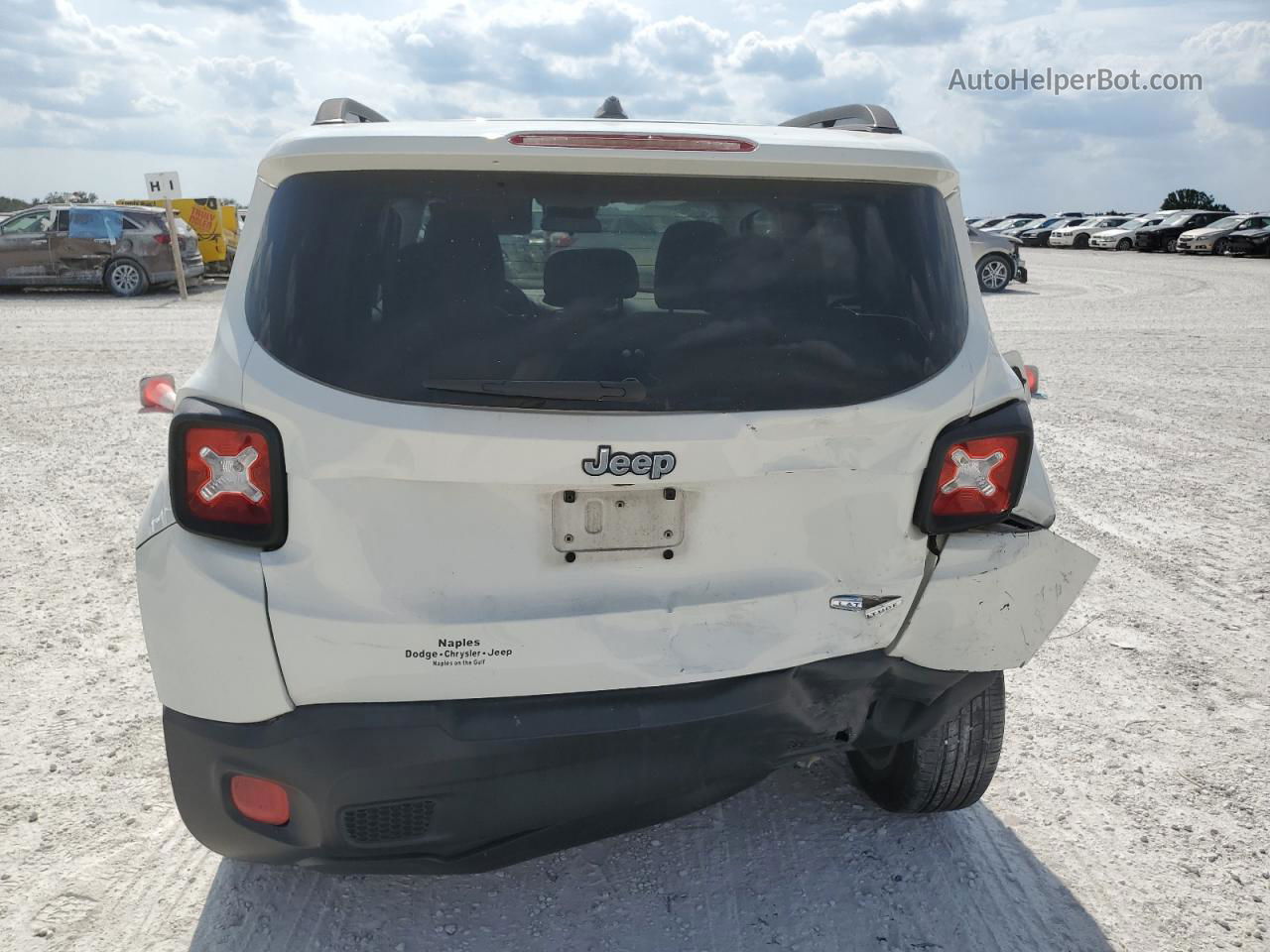 2015 Jeep Renegade Latitude White vin: ZACCJABT6FPC08958