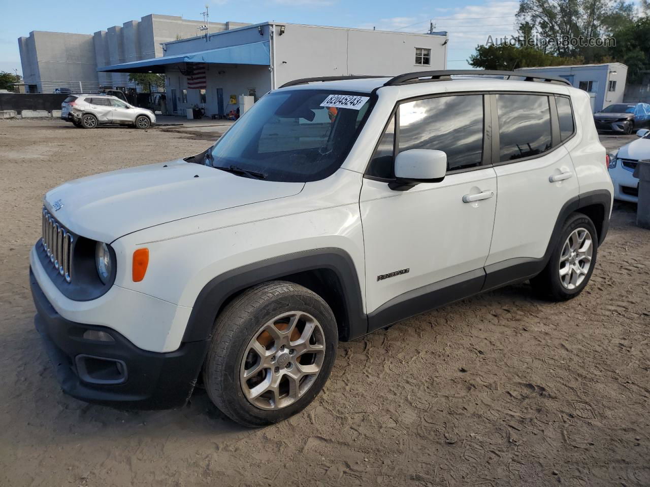 2015 Jeep Renegade Latitude White vin: ZACCJABT7FPB40699