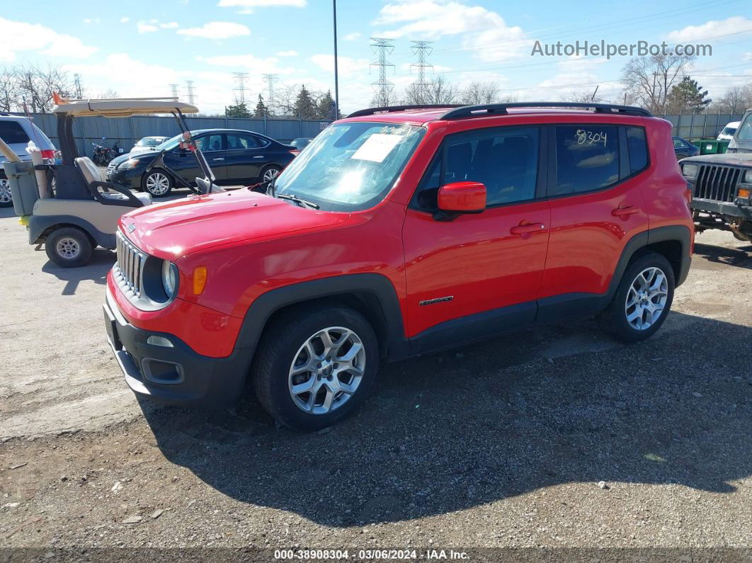 2015 Jeep Renegade Latitude Red vin: ZACCJABT7FPB43568