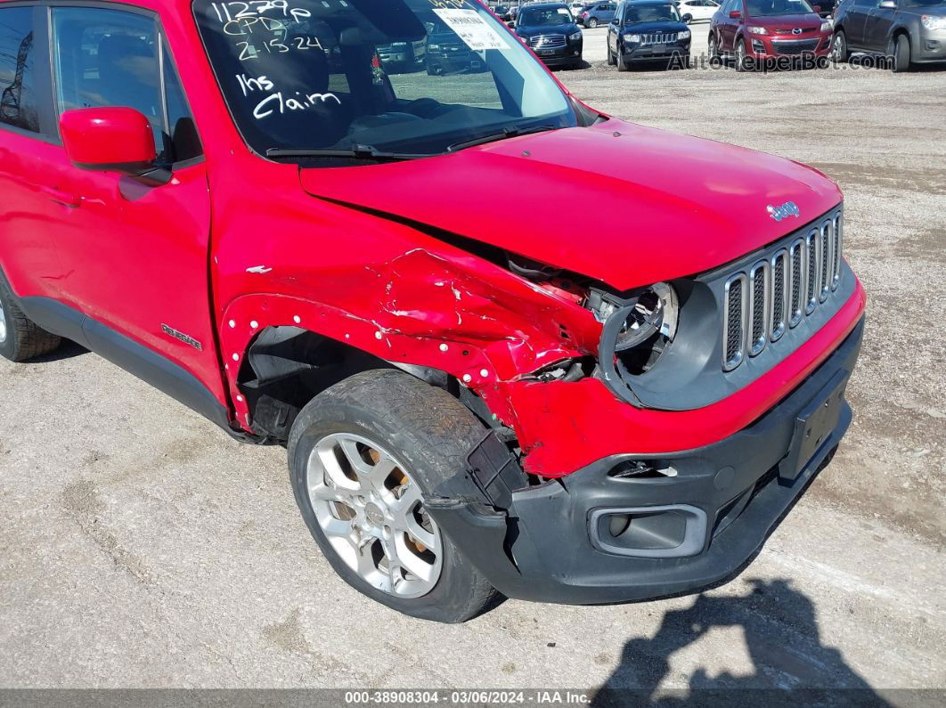 2015 Jeep Renegade Latitude Red vin: ZACCJABT7FPB43568