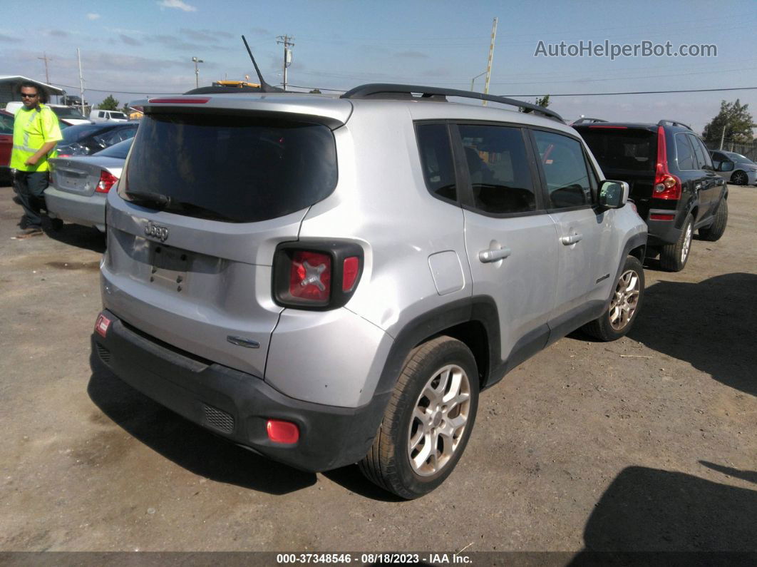 2015 Jeep Renegade Latitude Silver vin: ZACCJABT7FPB80281