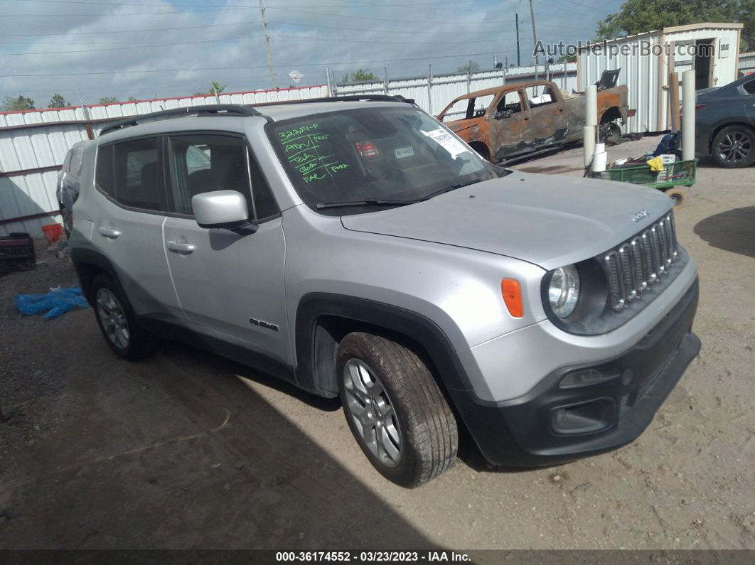 2015 Jeep Renegade Latitude Silver vin: ZACCJABT7FPB86954