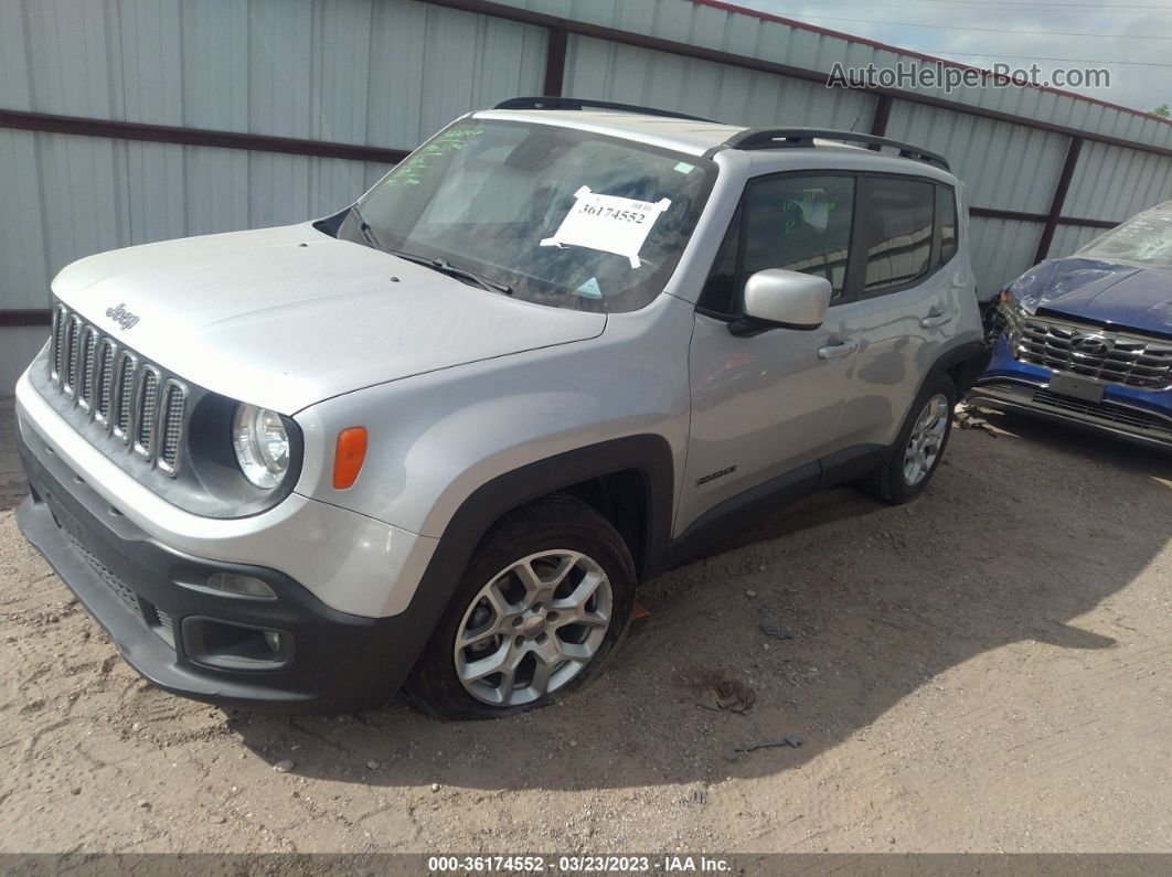 2015 Jeep Renegade Latitude Silver vin: ZACCJABT7FPB86954