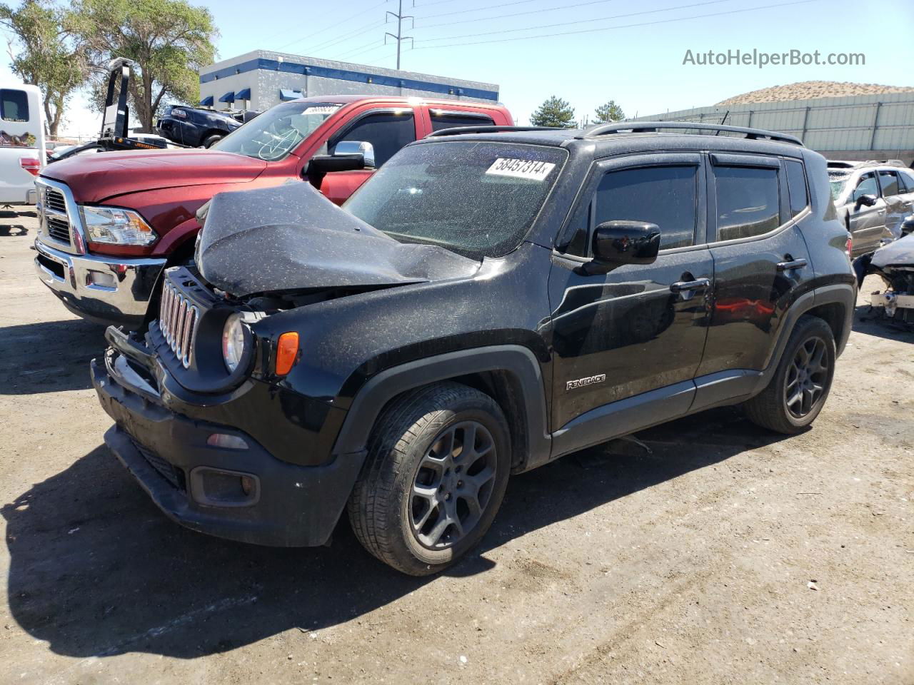 2015 Jeep Renegade Latitude Black vin: ZACCJABT7FPB91491