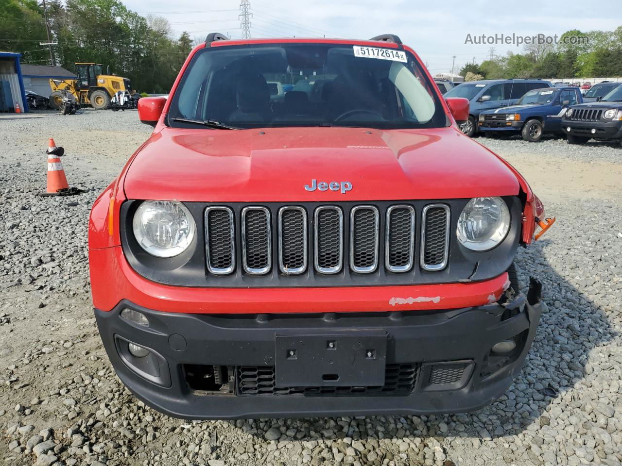 2015 Jeep Renegade Latitude Red vin: ZACCJABT8FPB88244