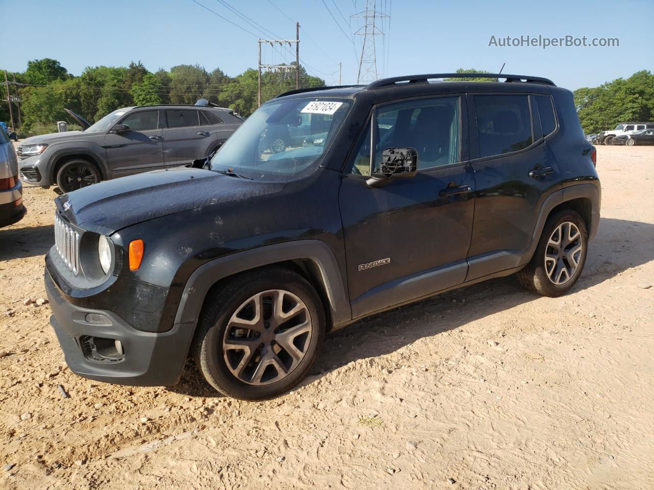 2015 Jeep Renegade Latitude Черный vin: ZACCJABT8FPB88373