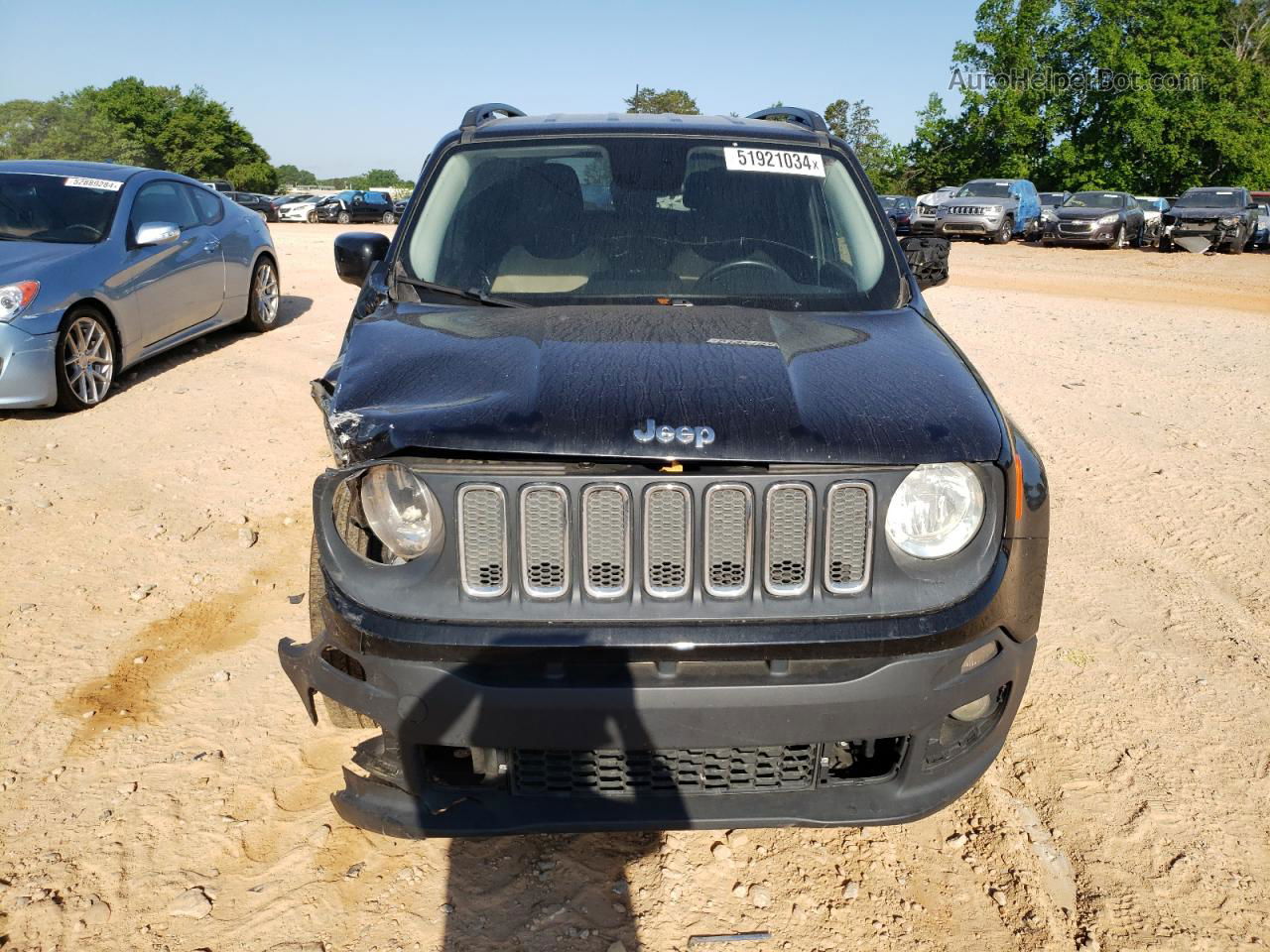 2015 Jeep Renegade Latitude Черный vin: ZACCJABT8FPB88373