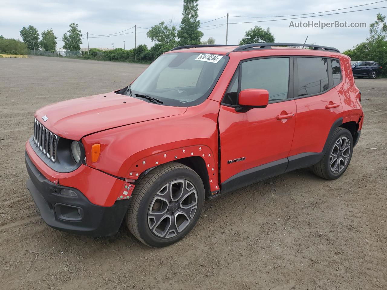 2015 Jeep Renegade Latitude Red vin: ZACCJABT9FPB37075