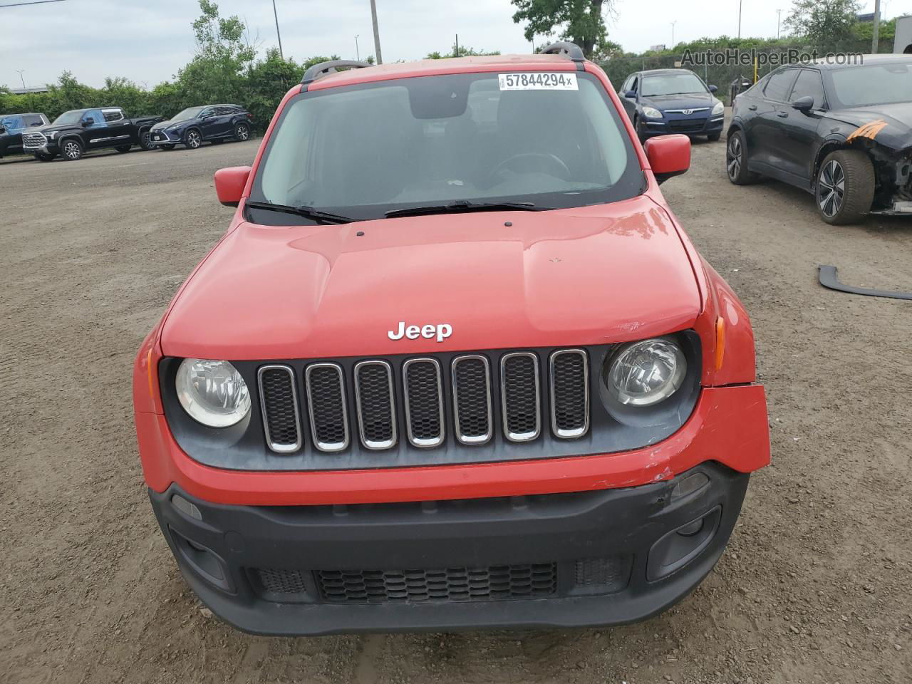 2015 Jeep Renegade Latitude Red vin: ZACCJABT9FPB37075