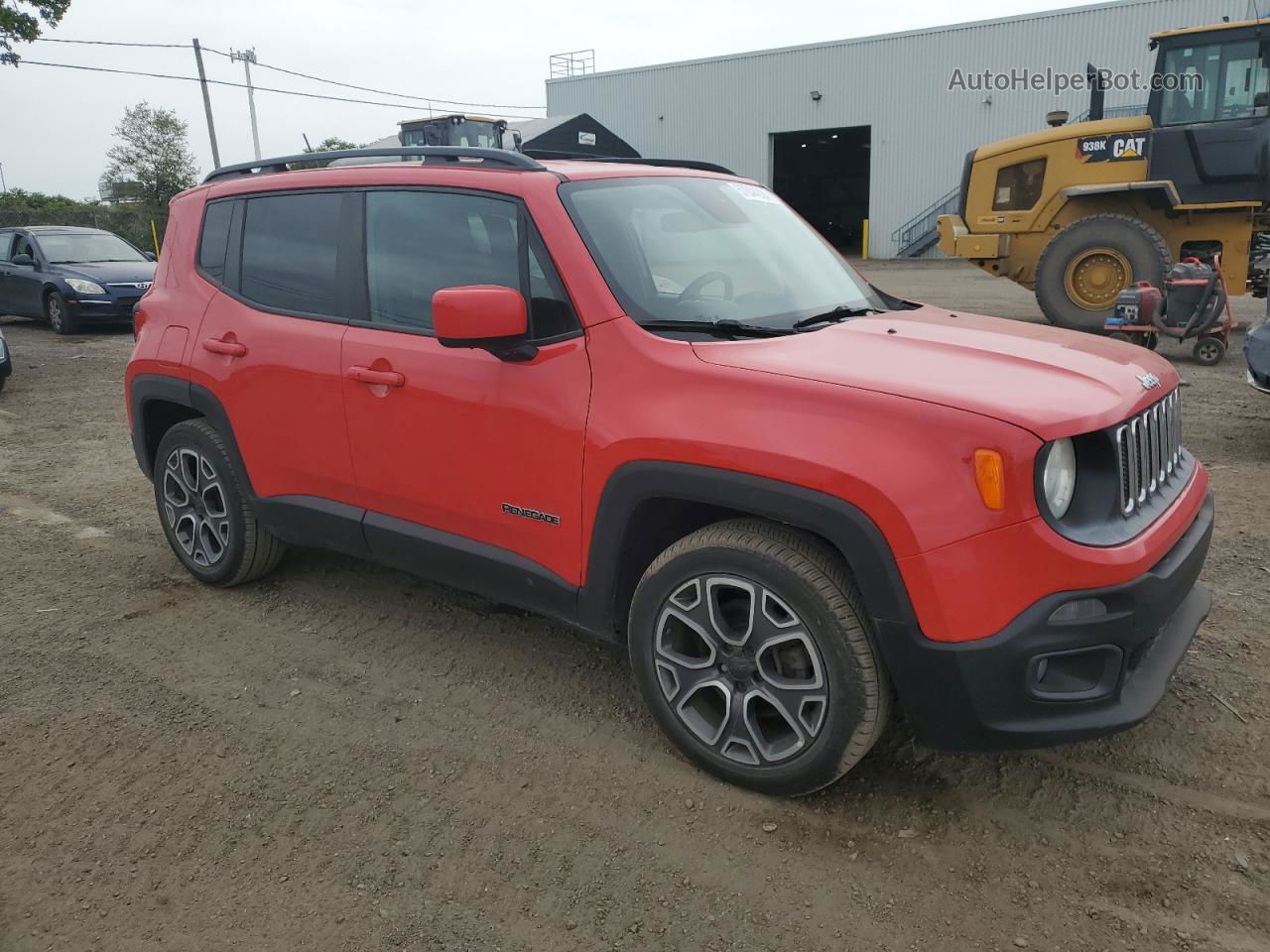 2015 Jeep Renegade Latitude Red vin: ZACCJABT9FPB37075