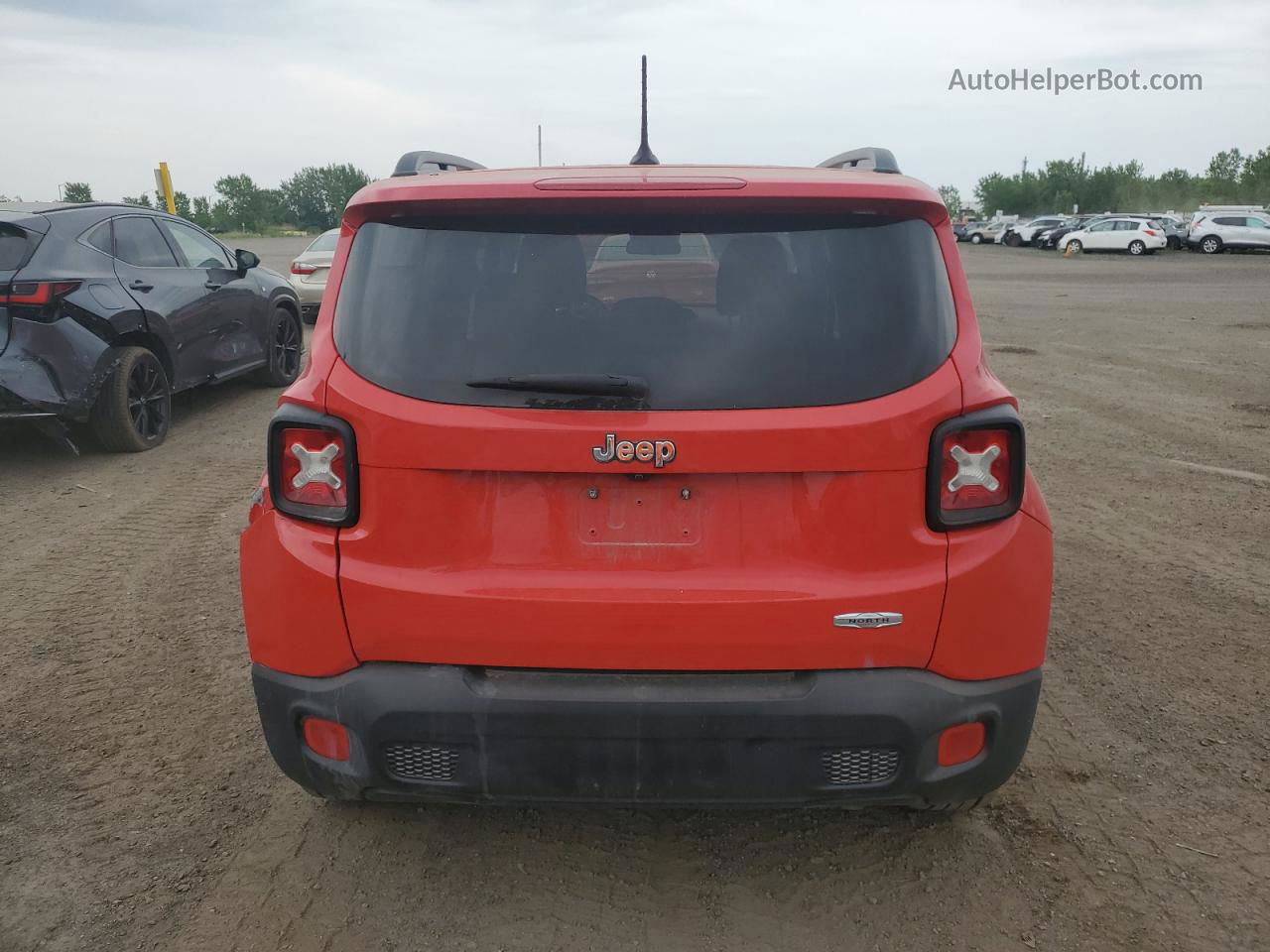 2015 Jeep Renegade Latitude Red vin: ZACCJABT9FPB37075