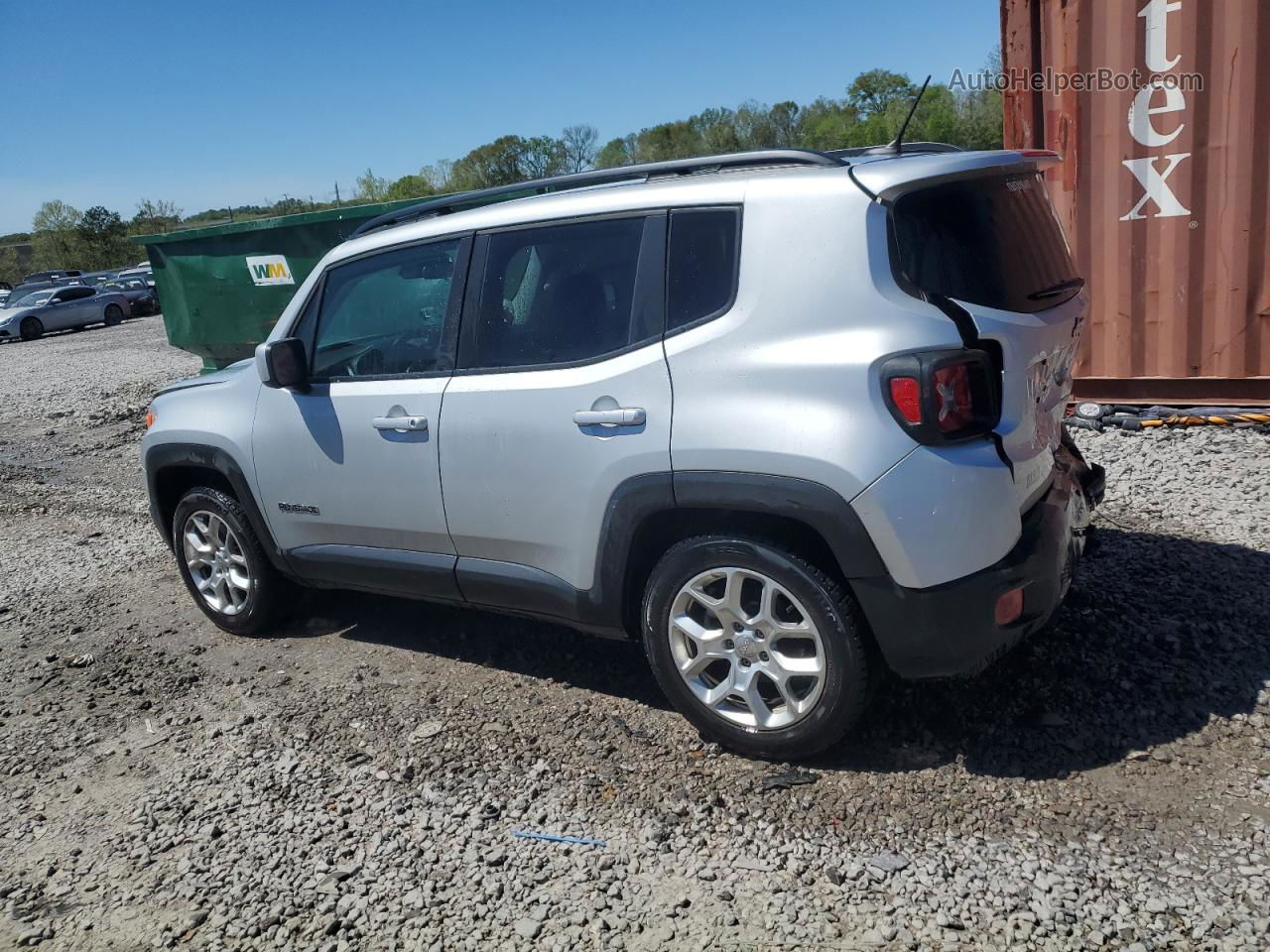 2015 Jeep Renegade Latitude Silver vin: ZACCJABT9FPB43670