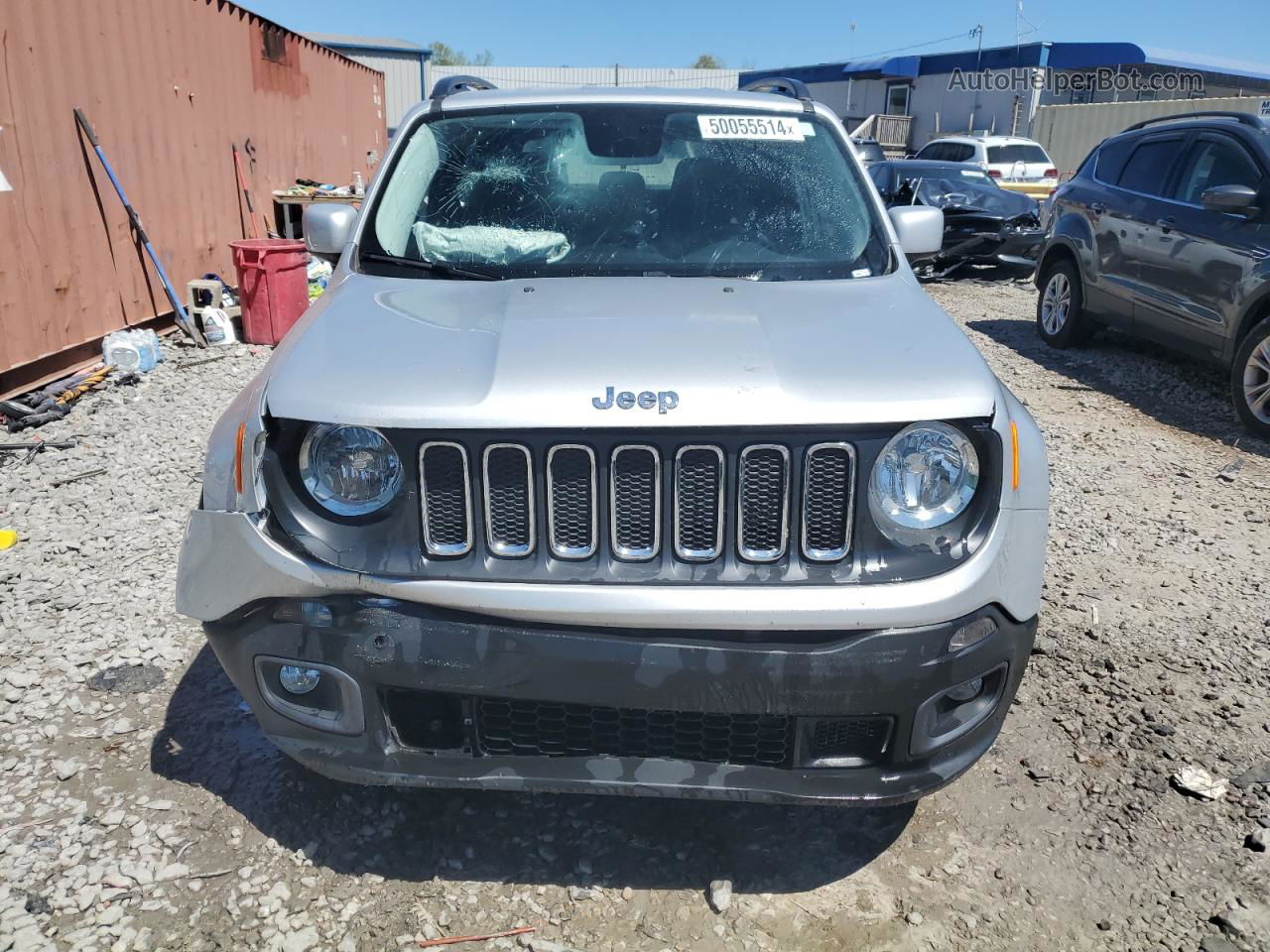 2015 Jeep Renegade Latitude Серебряный vin: ZACCJABT9FPB43670