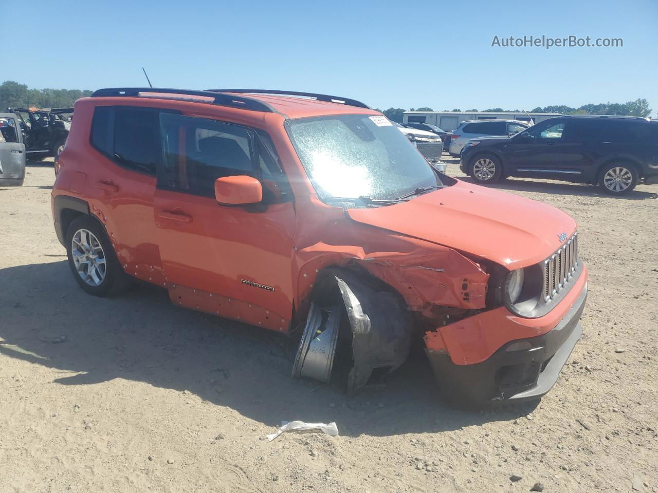 2015 Jeep Renegade Latitude Оранжевый vin: ZACCJABT9FPB92626