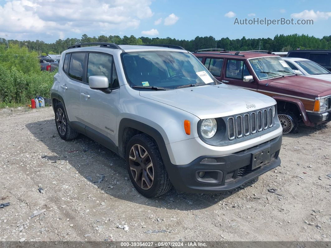 2015 Jeep Renegade Latitude Silver vin: ZACCJABT9FPC06279