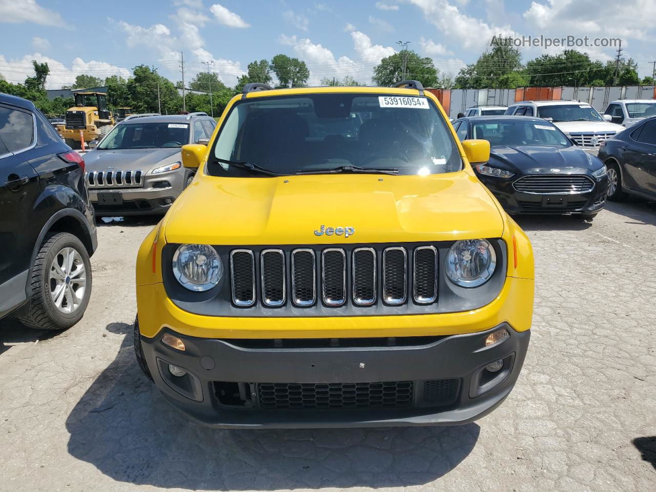 2015 Jeep Renegade Latitude Yellow vin: ZACCJABTXFPB77729