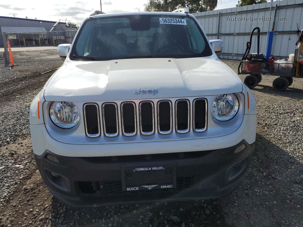 2017 Jeep Renegade Limited White vin: ZACCJADB0HPE47011