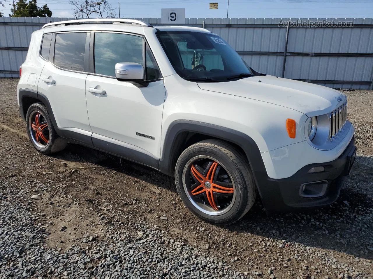 2017 Jeep Renegade Limited White vin: ZACCJADB0HPE47011