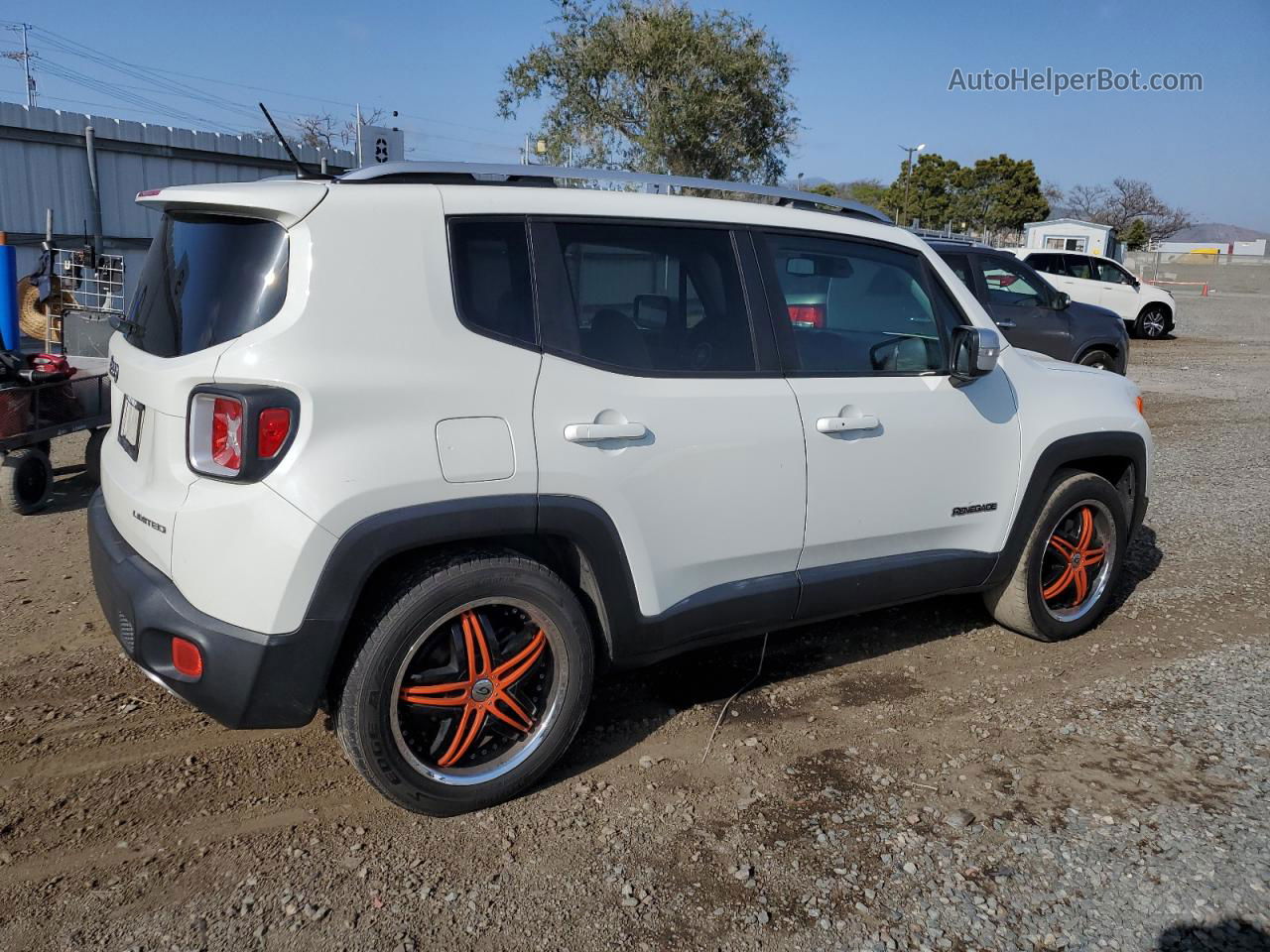 2017 Jeep Renegade Limited White vin: ZACCJADB0HPE47011