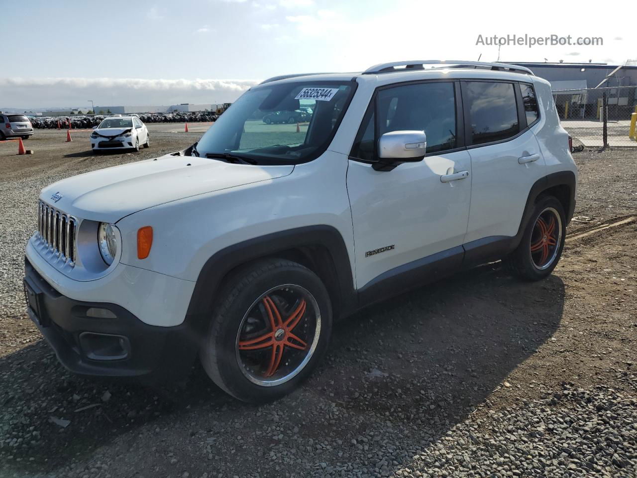 2017 Jeep Renegade Limited White vin: ZACCJADB0HPE47011