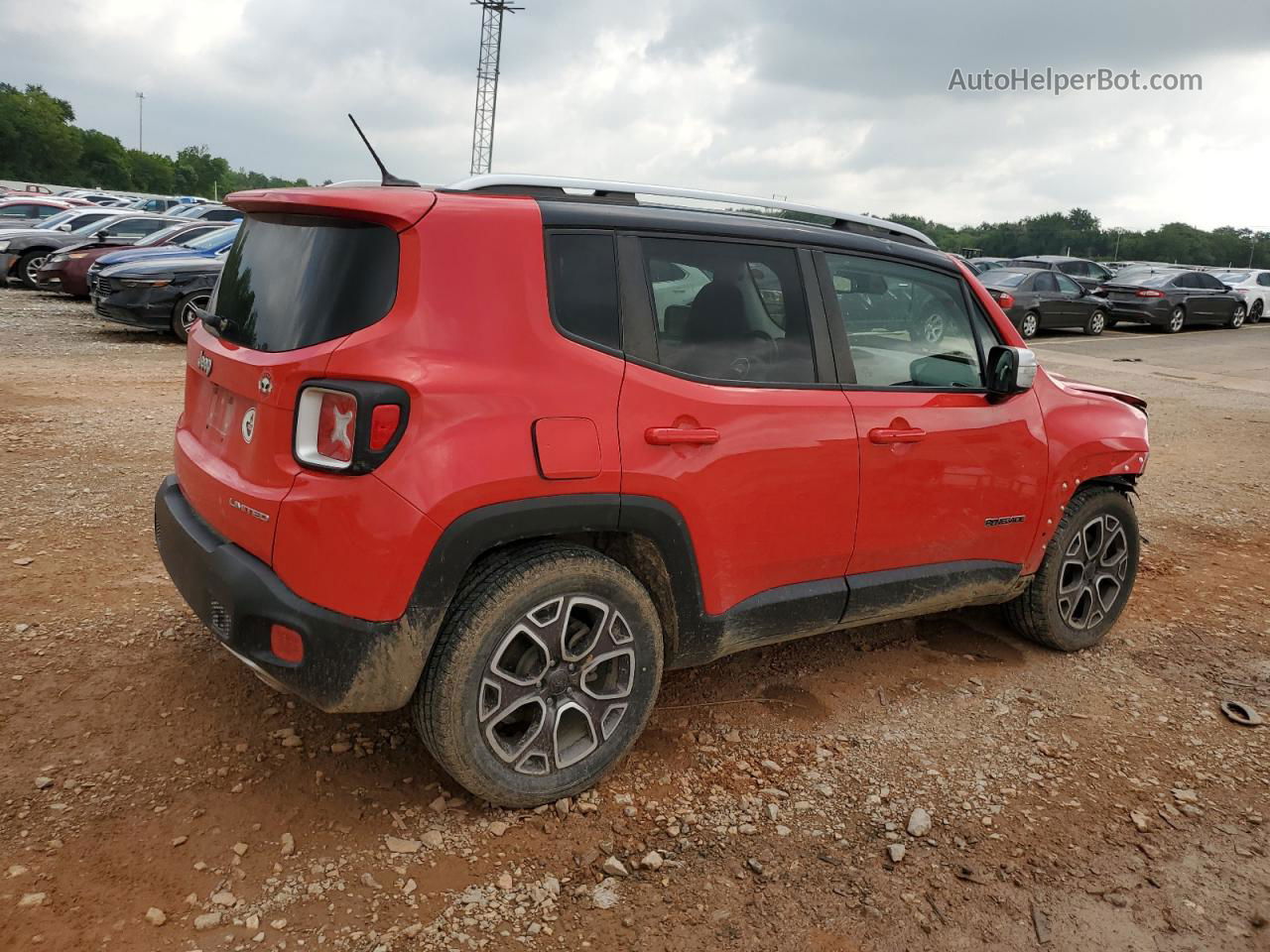 2017 Jeep Renegade Limited Красный vin: ZACCJADB1HPE56087