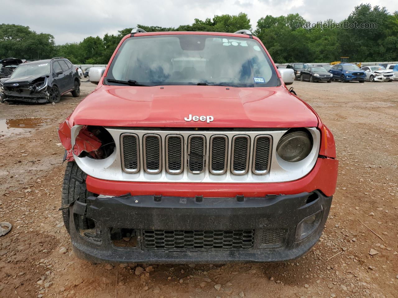 2017 Jeep Renegade Limited Красный vin: ZACCJADB1HPE56087