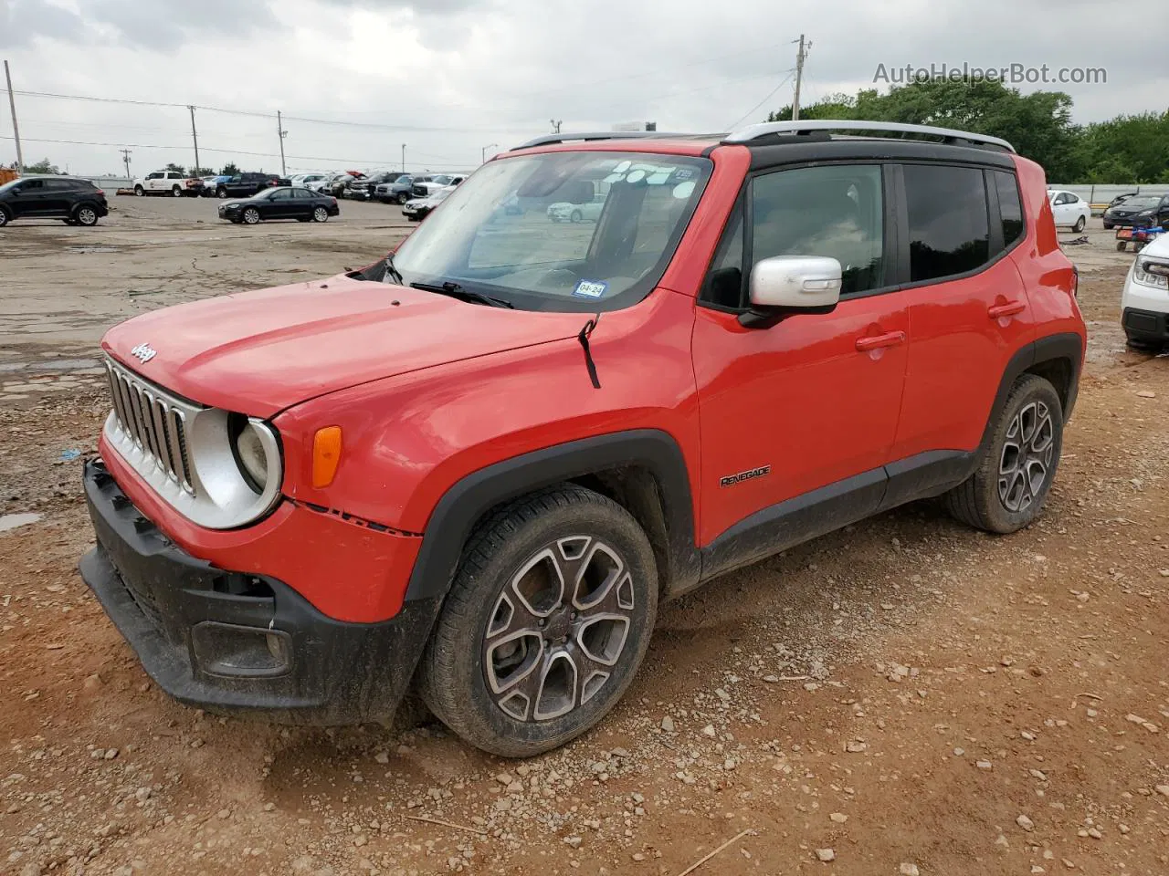 2017 Jeep Renegade Limited Красный vin: ZACCJADB1HPE56087