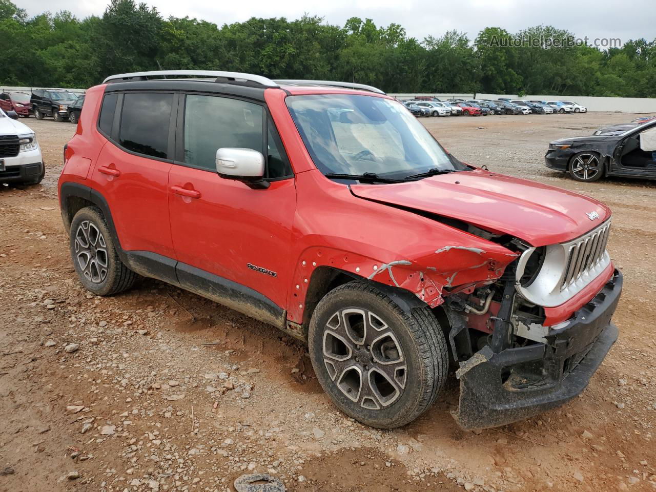 2017 Jeep Renegade Limited Красный vin: ZACCJADB1HPE56087